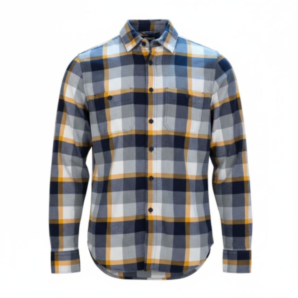 Express Men's Flannel Long Sleeve Button Down Shirt Top